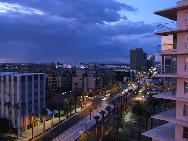 Central Avenue at Sunset, Phoenix, Arizona, September 19, 2009, 6:46 p.m.