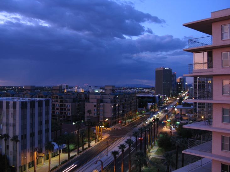 Central Avenue at Sunset, Phoenix, Arizona, September 19, 2009, 6:46 p.m.