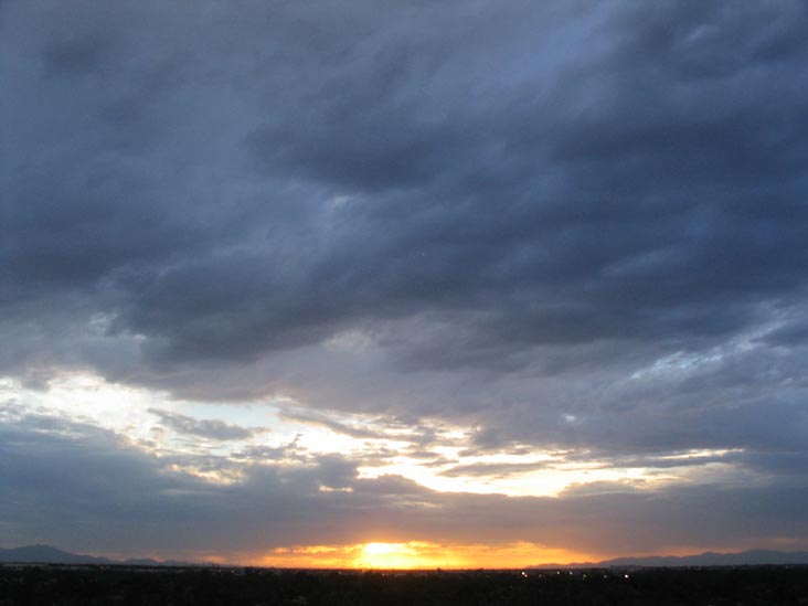 Sunset, Phoenix, Arizona, October 13, 2006, 5:40 p.m.