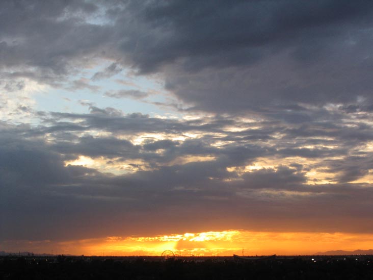 Sunset, Phoenix, Arizona, October 13, 2006, 5:43 p.m.