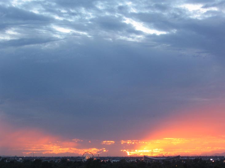 Sunset, Phoenix, Arizona, October 13, 2006, 5:54 p.m.