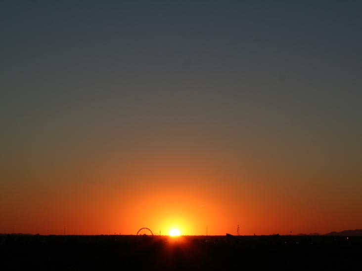 Sunset, Phoenix, Arizona, October 15, 2006, 5:54 p.m.