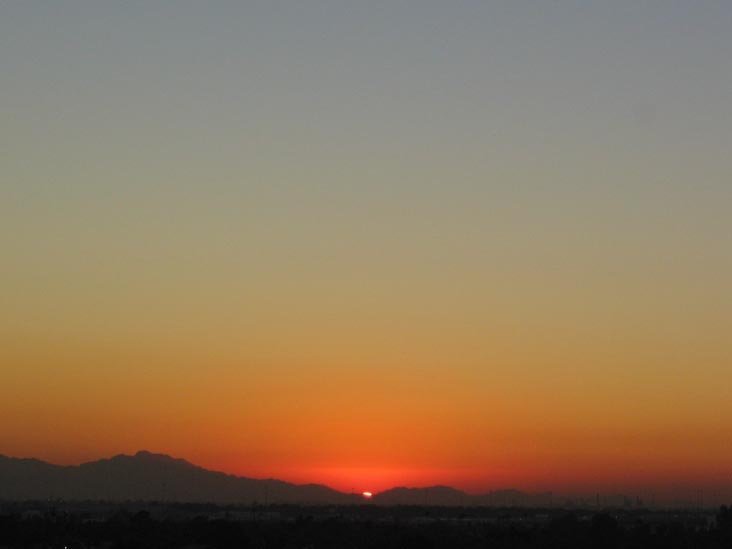 Sunset, Phoenix, Arizona, December 13, 2004, 5:19 p.m.