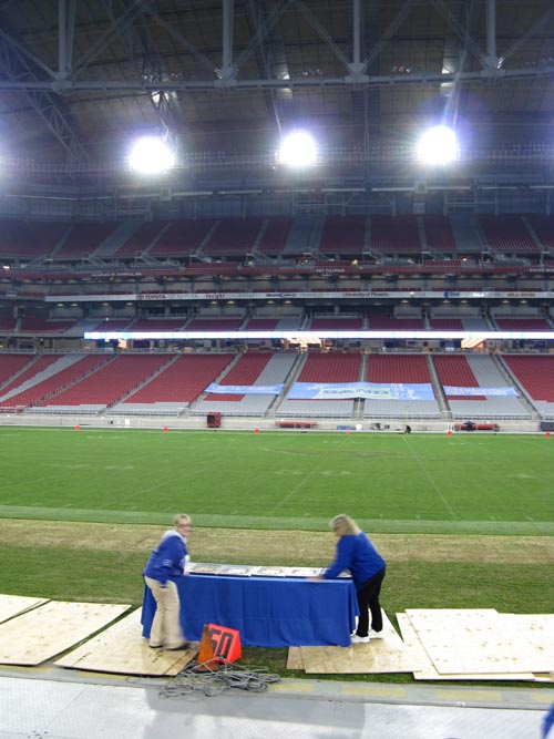 Midfield, University of Phoenix Stadium, Glendale, Arizona