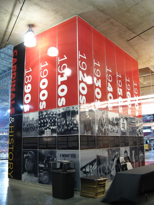 Cardinals & History Exhibit, Gate 2, University of Phoenix Stadium, Glendale, Arizona