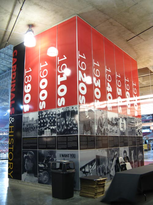 Cardinals & History Exhibit, Gate 2, University of Phoenix Stadium, Glendale, Arizona