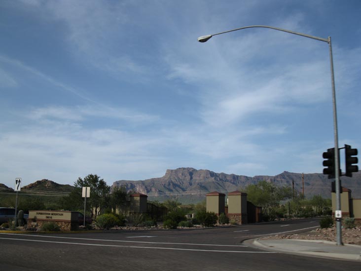 Superstition Mountains From US 60 Near Apache Junction, Arizona