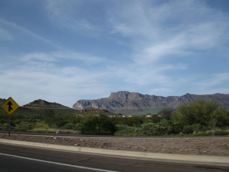 Superstition Mountains From US 60 Near Apache Junction, Arizona
