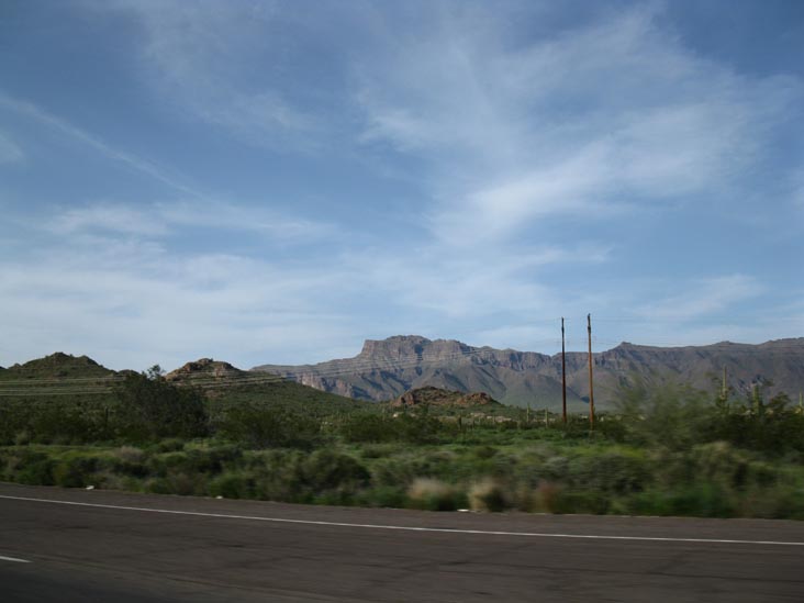 Superstition Mountains From US 60 Near Apache Junction, Arizona