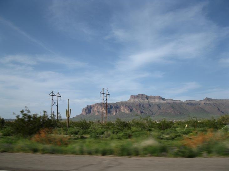 Superstition Mountains From US 60 Near Apache Junction, Arizona