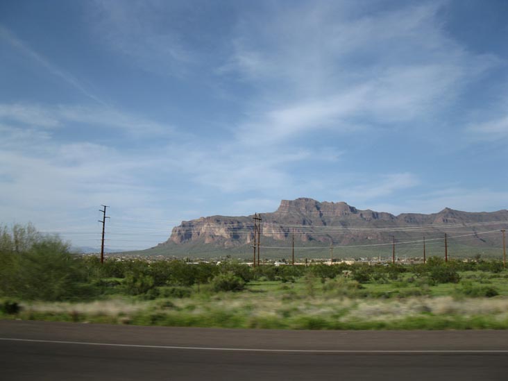 Superstition Mountains From US 60 Near Apache Junction, Arizona