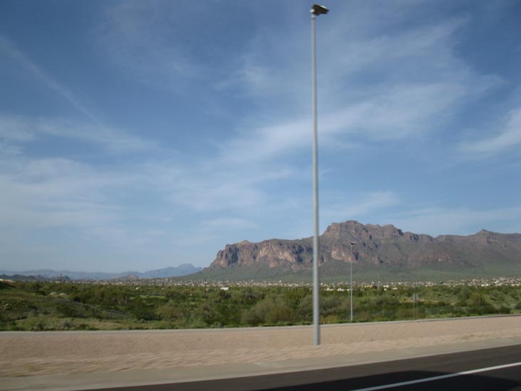 Superstition Mountains From US 60 Near Apache Junction, Arizona