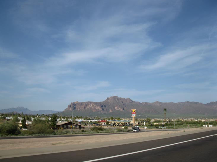 Superstition Mountains From US 60 Near Apache Junction, Arizona