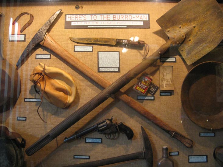 Burro-Man Display, The Palace Restaurant and Saloon, 120 South Montezuma Street, Whiskey Row, Prescott, Arizona