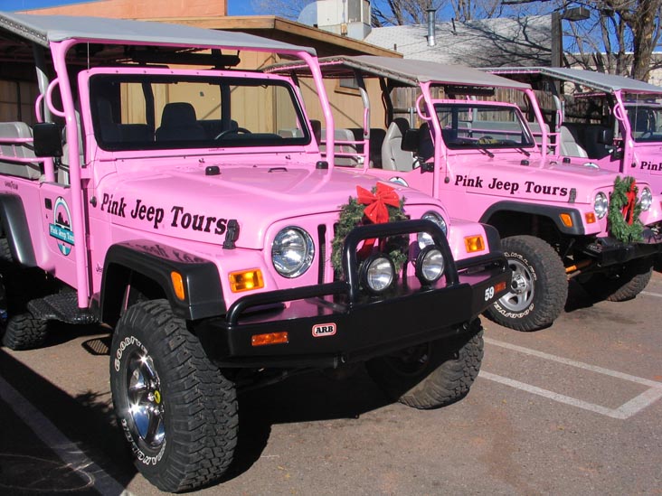 Pink Jeeps, Pink Jeep Tour Office, 204 North Highway 89A, Sedona, Arizona, December 12, 2004