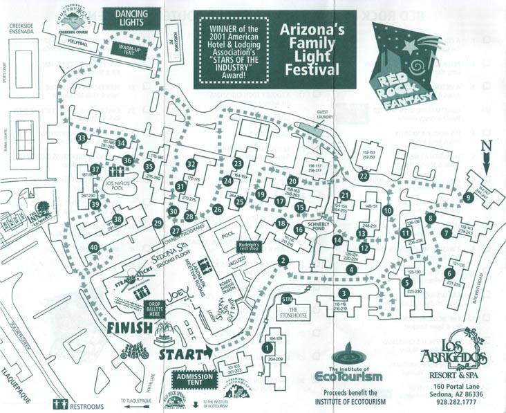 Map, Red Rock Fantasy, Sedona, Arizona