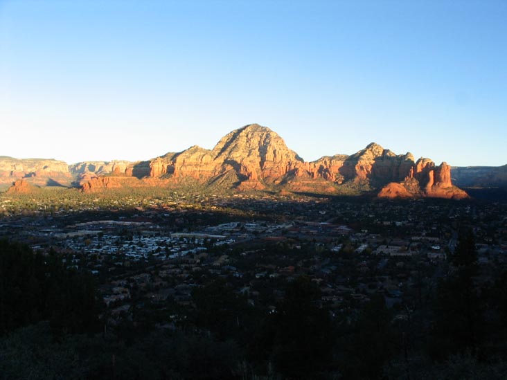 Red Rocks from Sky Ranch Lodge, Early Morning, Sedona, Arizona, December 12, 2004