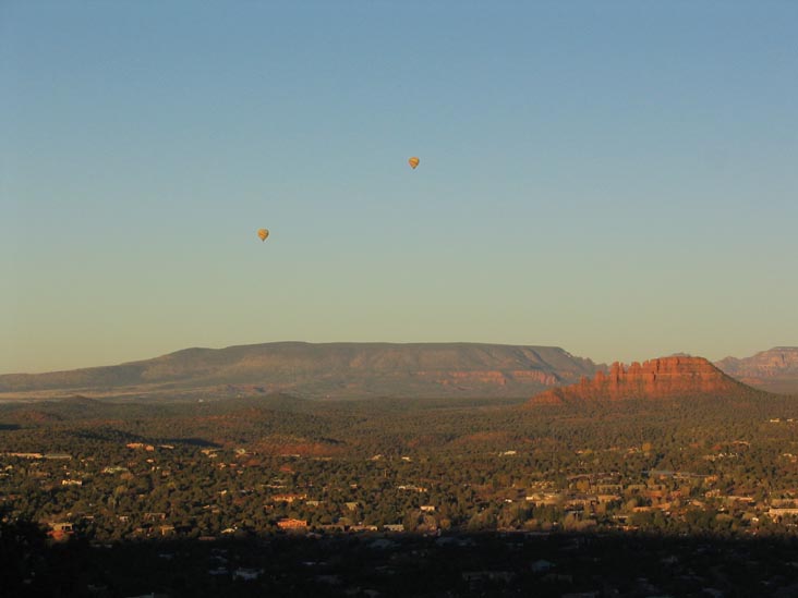 Hot Air Balloons from Sky Ranch Lodge, Sedona, Arizona, December 12, 2004