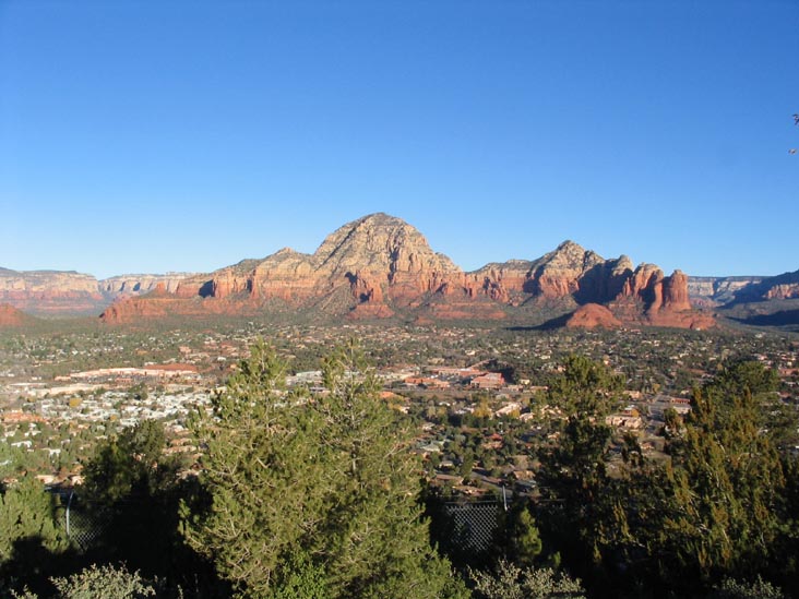 Red Rocks from Sky Ranch Lodge, Midday, Sedona, Arizona, December 12, 2004