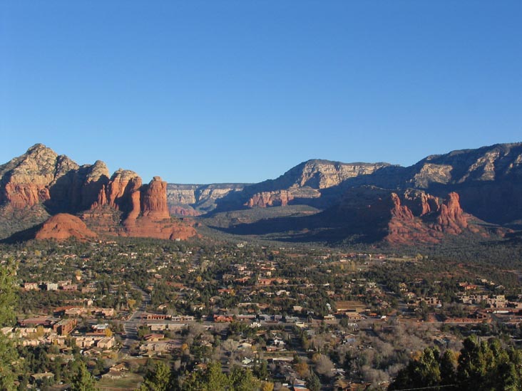 Red Rocks from Overlook Near Airport, Midday, Sedona, Arizona, December 12, 2004