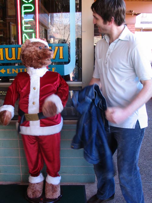 Dancing Holiday Bear, Sedona, Arizona, December 12, 2004