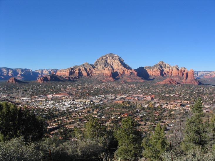 Red Rocks from Sky Ranch Lodge, Afternoon, Sedona, Arizona, December 12, 2004