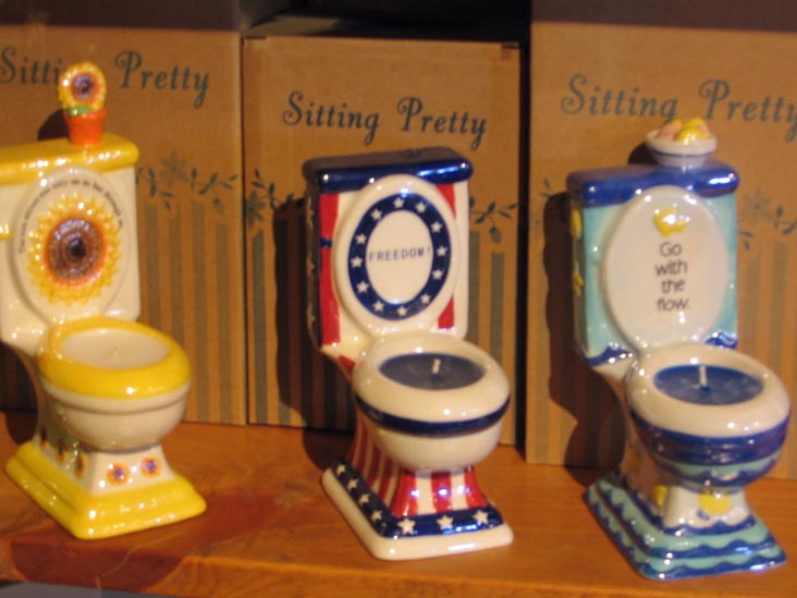 Sitting Pretty Candle Holders, Coffee Pot Restaurant Gift Shop, 2050 W Hwy 89A, Sedona, Arizona, December 13, 2004