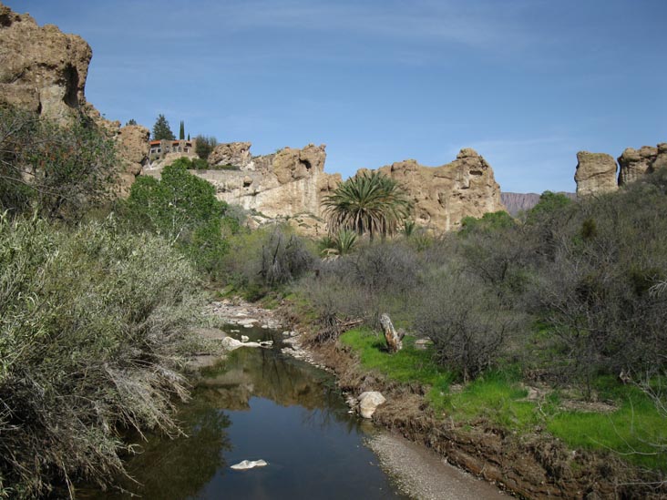 Queen Creek From Suspension Bridge, Boyce Thompson Arboretum State Park, Superior, Arizona