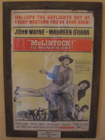 McLintock! (1963) Movie Poster, Old Tucson Studios, 201 South Kinney Road, Tucson, Arizona, January 14, 2006