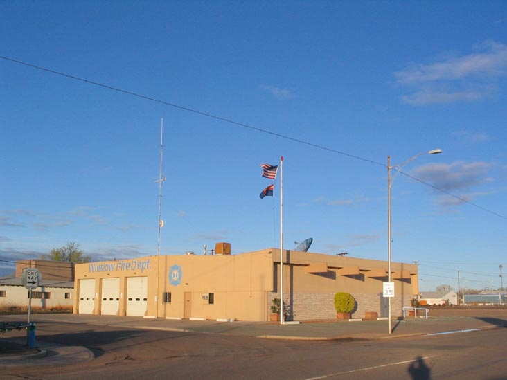 Winslow Fire Department, 3rd Street and Taylor Avenue, SW Corner, Winslow, Arizona