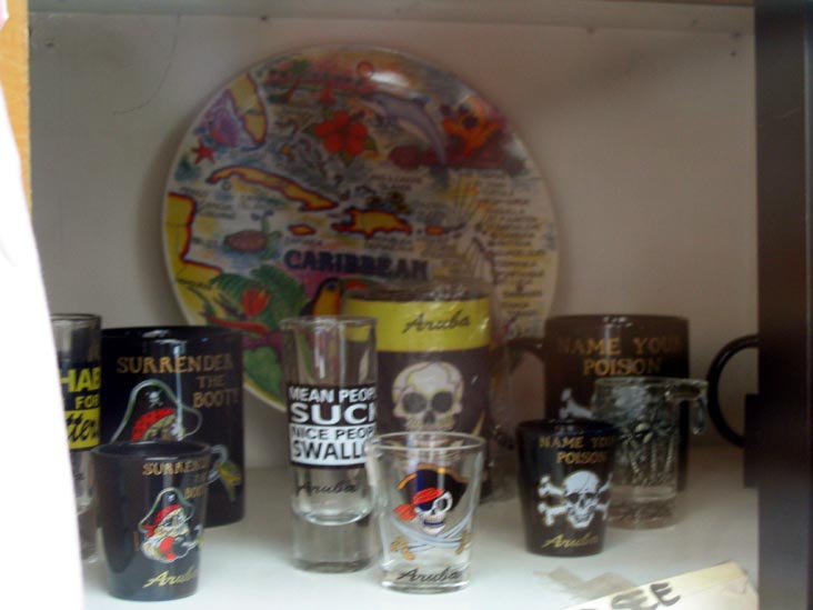 Aruba Shotglasses, Souvenir Store, Bayside Mall, Weststraat, Oranjestad, Aruba