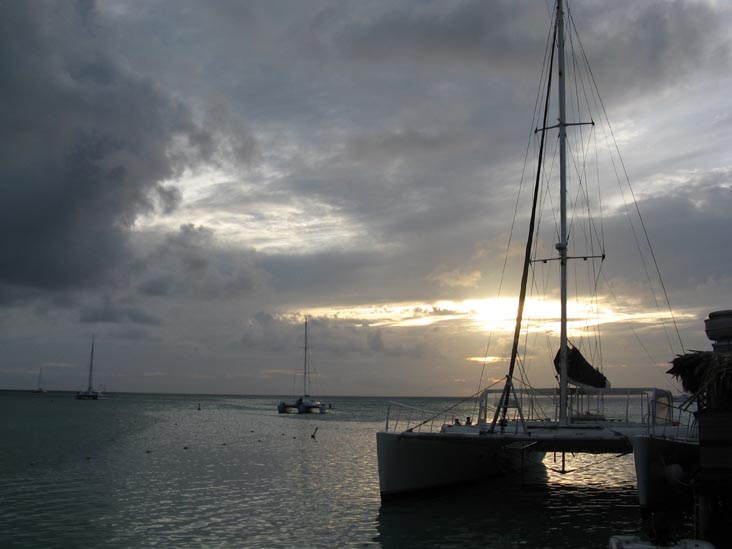 View From Pelican Pier, Palm Beach, Aruba, February 17, 2009, 6:25 p.m.