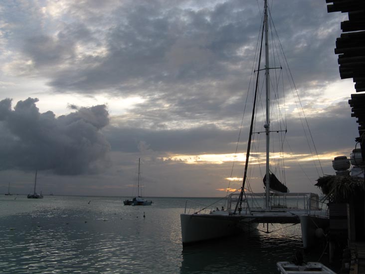 View From Pelican Pier, Palm Beach, Aruba, February 17, 2009, 6:33 p.m.