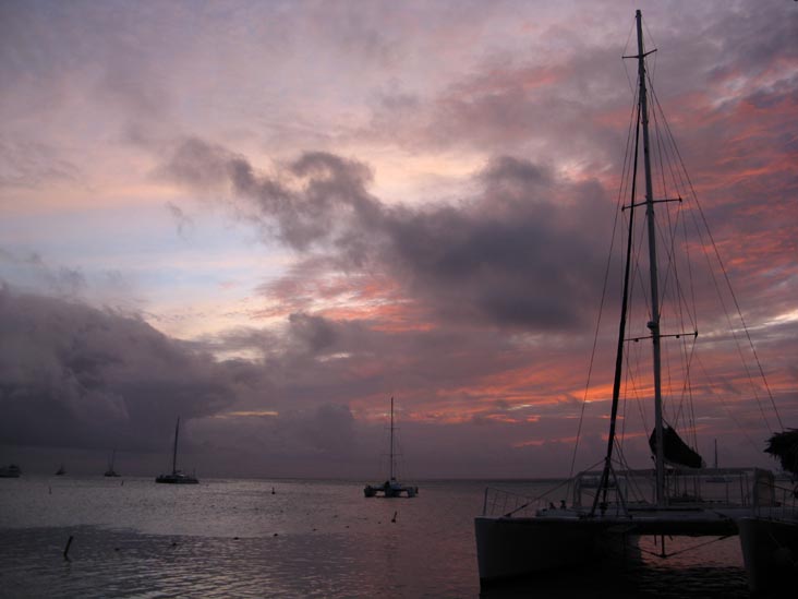 View From Pelican Pier, Palm Beach, Aruba, February 17, 2009, 6:53 p.m.