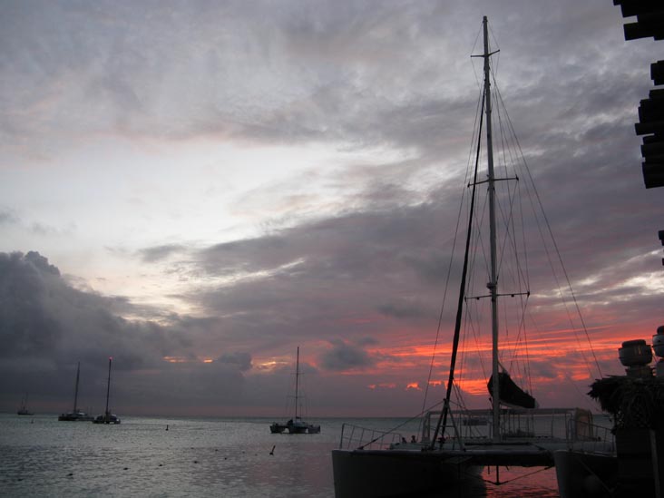 View From Pelican Pier, Palm Beach, Aruba, February 17, 2009, 6:56 p.m.