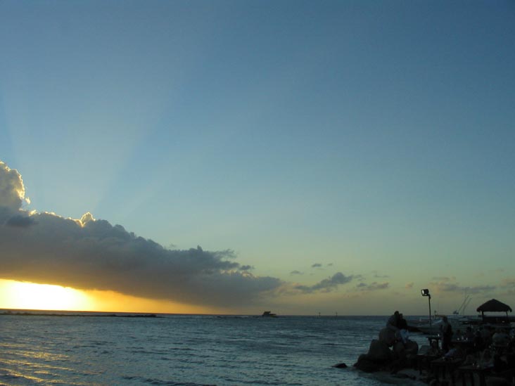 Sunset From Coral Reef Beach, Savaneta, Aruba, February 7, 2008, 6:28 p.m.
