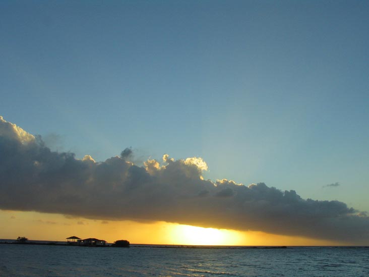 Sunset From Coral Reef Beach, Savaneta, Aruba, February 7, 2008, 6:30 p.m.