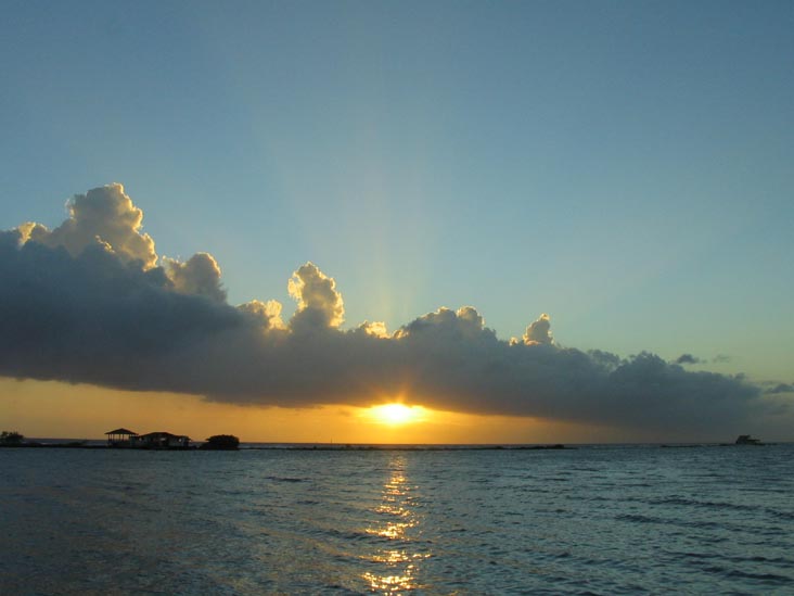 Sunset From Coral Reef Beach, Savaneta, Aruba, February 7, 2008, 6:33 p.m.