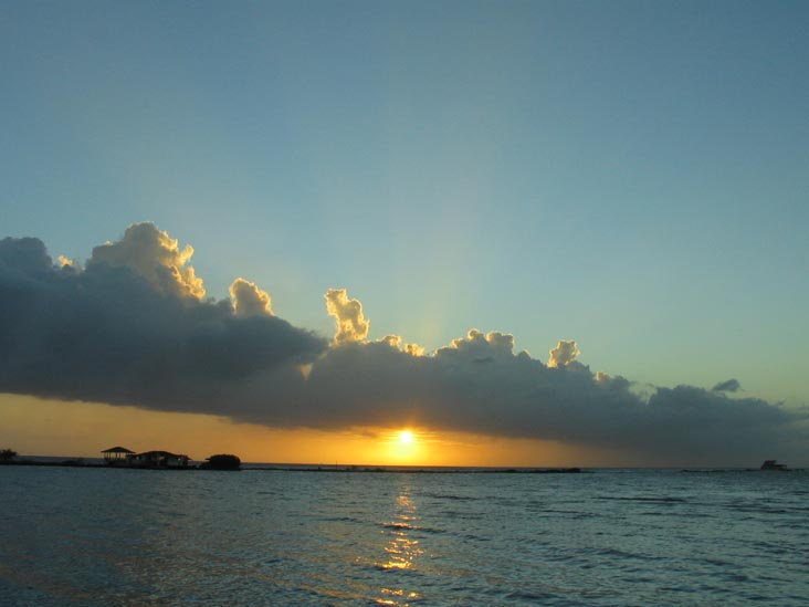 Sunset From Coral Reef Beach, Savaneta, Aruba, February 7, 2008, 6:34 p.m.