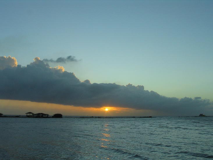 Sunset From Coral Reef Beach, Savaneta, Aruba, February 7, 2008, 6:37 p.m.