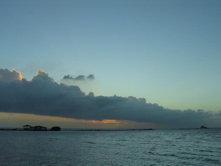 Sunset From Coral Reef Beach, Savaneta, Aruba, February 7, 2008, 6:37 p.m.