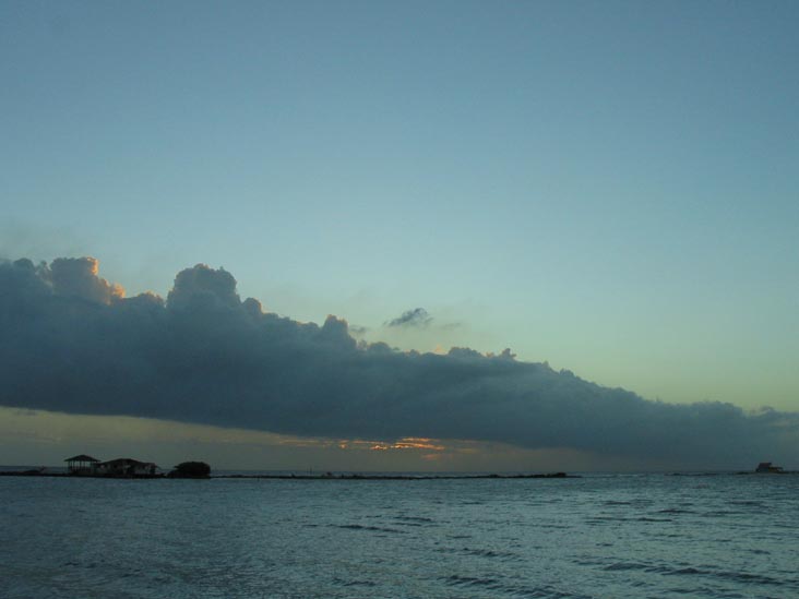 Sunset From Coral Reef Beach, Savaneta, Aruba, February 7, 2008, 6:39 p.m.