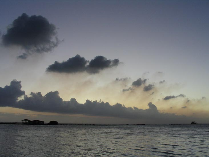 Sunset From Coral Reef Beach, Savaneta, Aruba, February 7, 2008, 7:00 p.m.