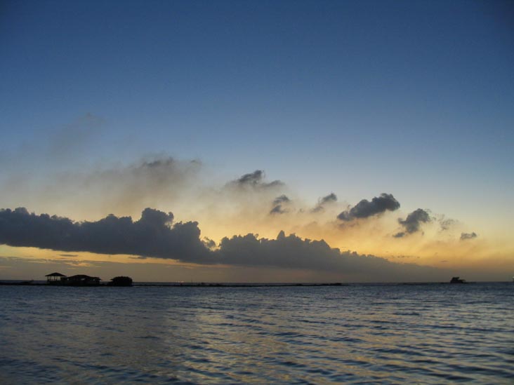 Sunset From Coral Reef Beach, Savaneta, Aruba, February 7, 2008, 7:07 p.m.