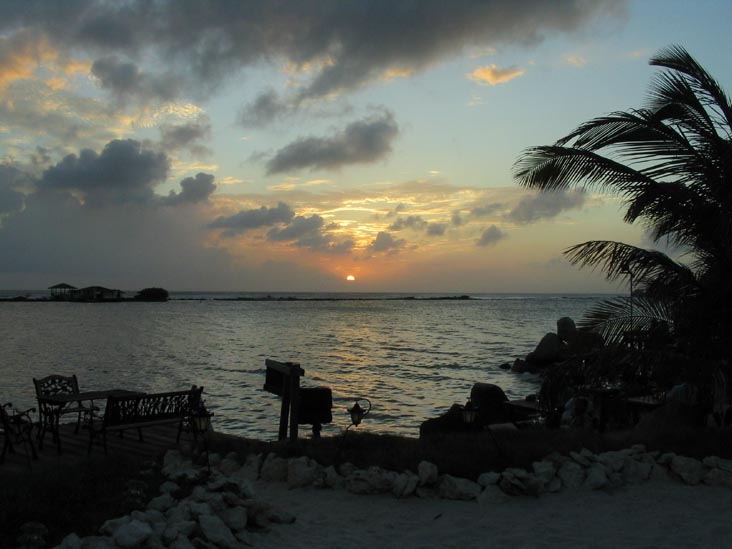 Sunset From Coral Reef Beach, Savaneta, Aruba, February 8, 2008, 6:39 p.m.