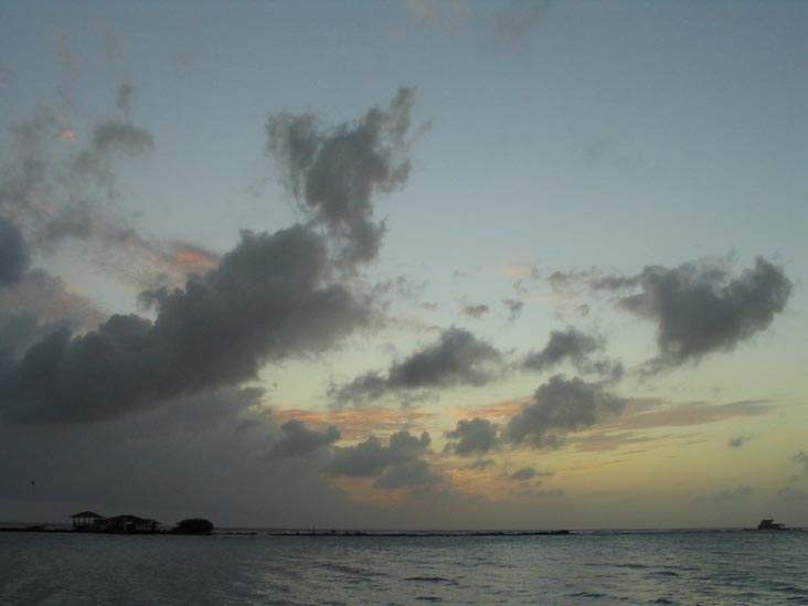 Sunset From Coral Reef Beach, Savaneta, Aruba, February 8, 2008, 6:46 p.m.
