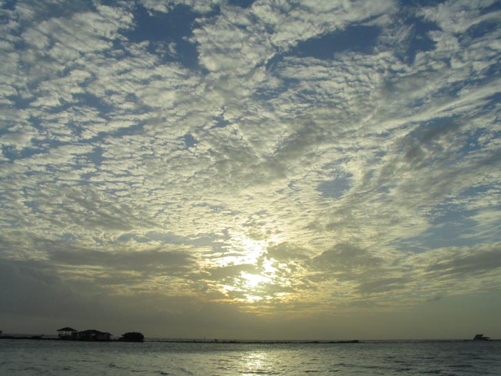 Sunset From Coral Reef Beach, Savaneta, Aruba, February 9, 2008, 6:17 p.m.