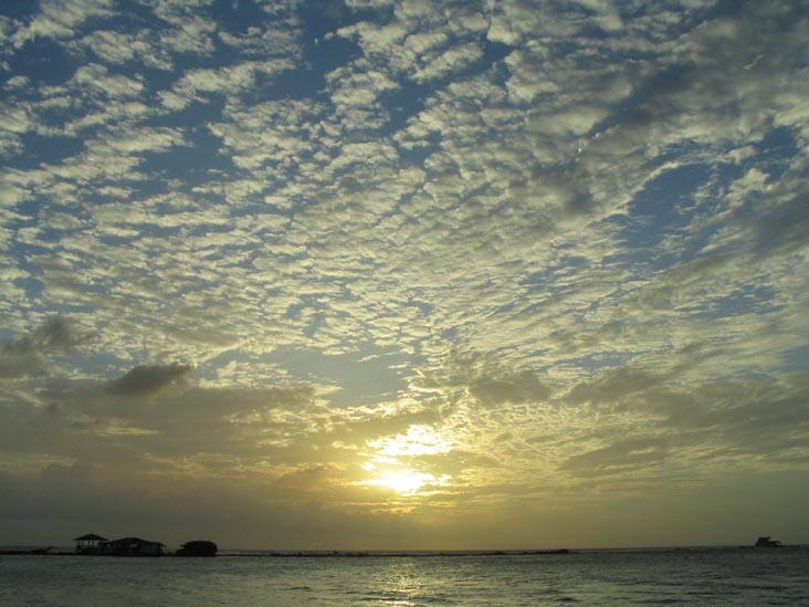 Sunset From Coral Reef Beach, Savaneta, Aruba, February 9, 2008, 6:25 p.m.
