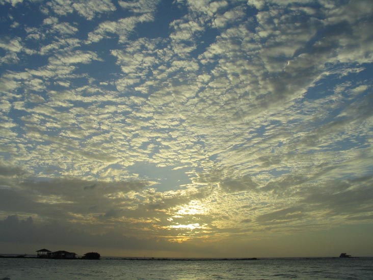 Sunset From Coral Reef Beach, Savaneta, Aruba, February 9, 2008, 6:29 p.m.