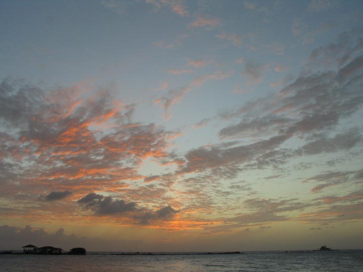 Sunset From Coral Reef Beach, Savaneta, Aruba, February 9, 2008, 6:48 p.m.
